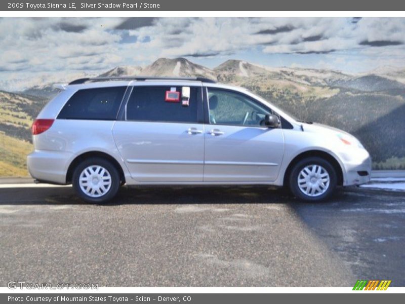 Silver Shadow Pearl / Stone 2009 Toyota Sienna LE