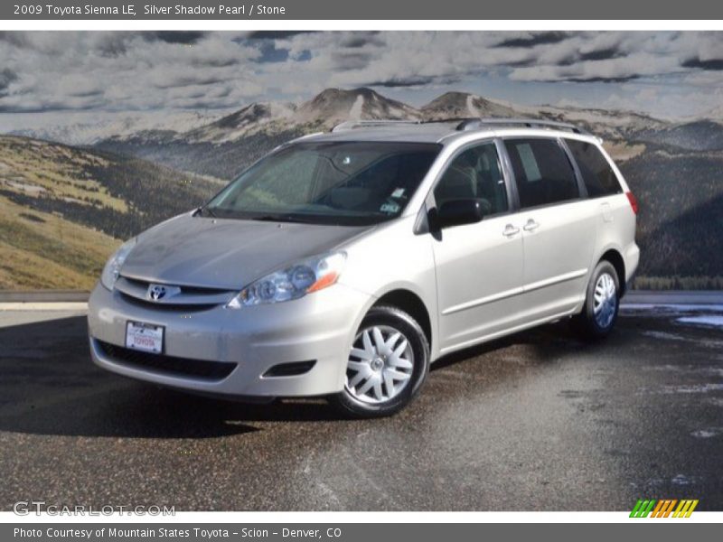 Silver Shadow Pearl / Stone 2009 Toyota Sienna LE