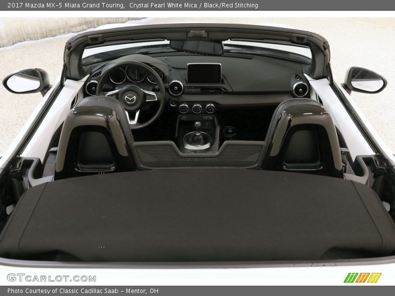 Crystal Pearl White Mica / Black/Red Stitching 2017 Mazda MX-5 Miata Grand Touring
