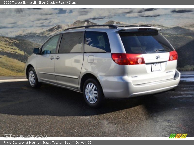 Silver Shadow Pearl / Stone 2009 Toyota Sienna LE