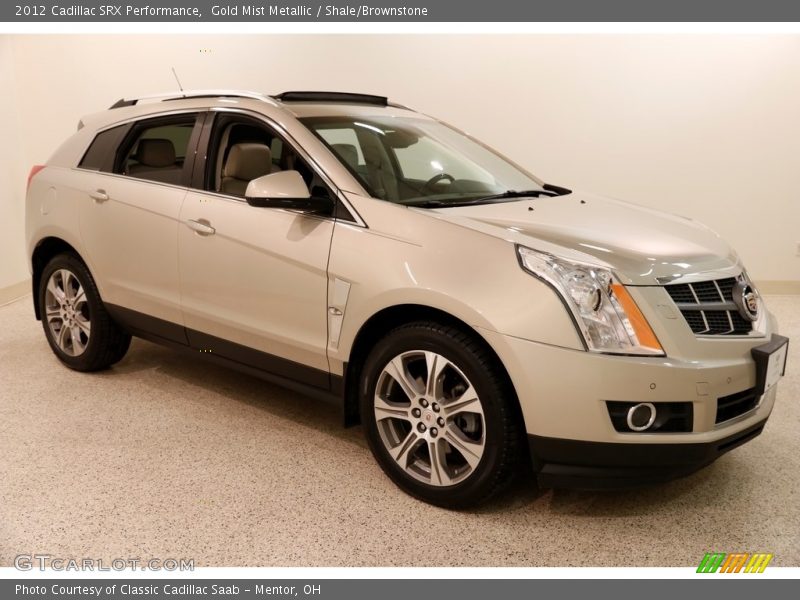 Gold Mist Metallic / Shale/Brownstone 2012 Cadillac SRX Performance
