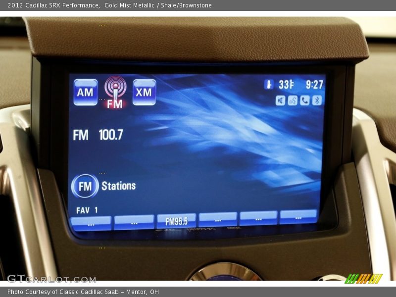 Gold Mist Metallic / Shale/Brownstone 2012 Cadillac SRX Performance