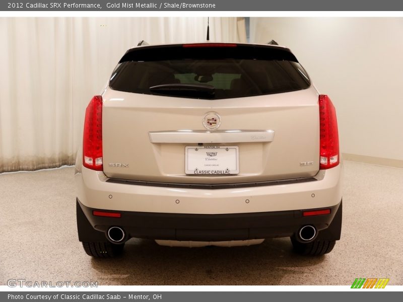 Gold Mist Metallic / Shale/Brownstone 2012 Cadillac SRX Performance