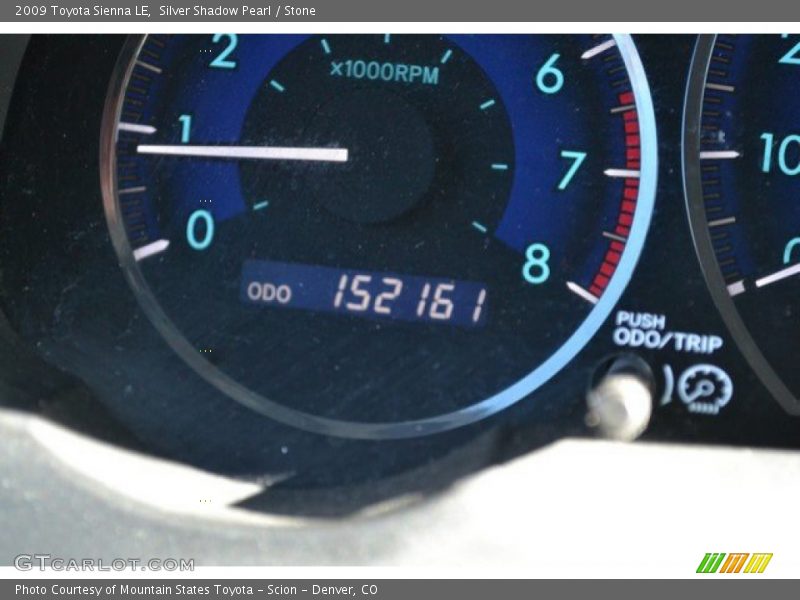 Silver Shadow Pearl / Stone 2009 Toyota Sienna LE