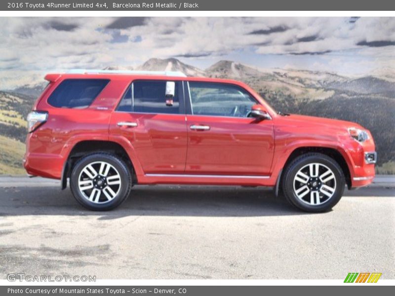 Barcelona Red Metallic / Black 2016 Toyota 4Runner Limited 4x4