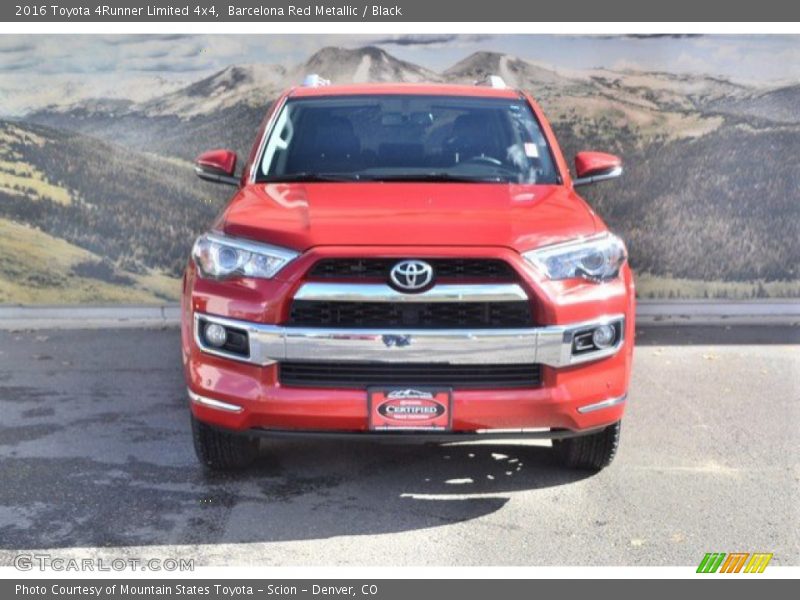 Barcelona Red Metallic / Black 2016 Toyota 4Runner Limited 4x4