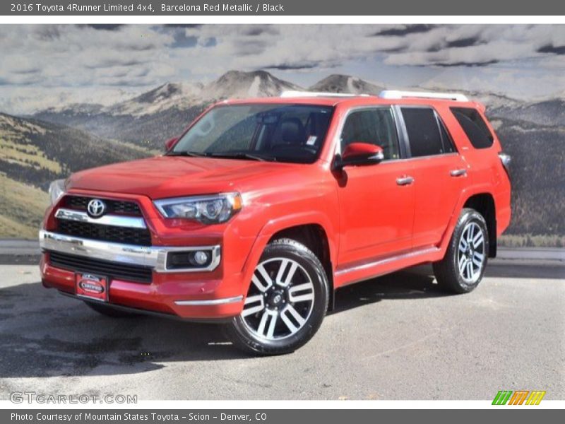 Barcelona Red Metallic / Black 2016 Toyota 4Runner Limited 4x4