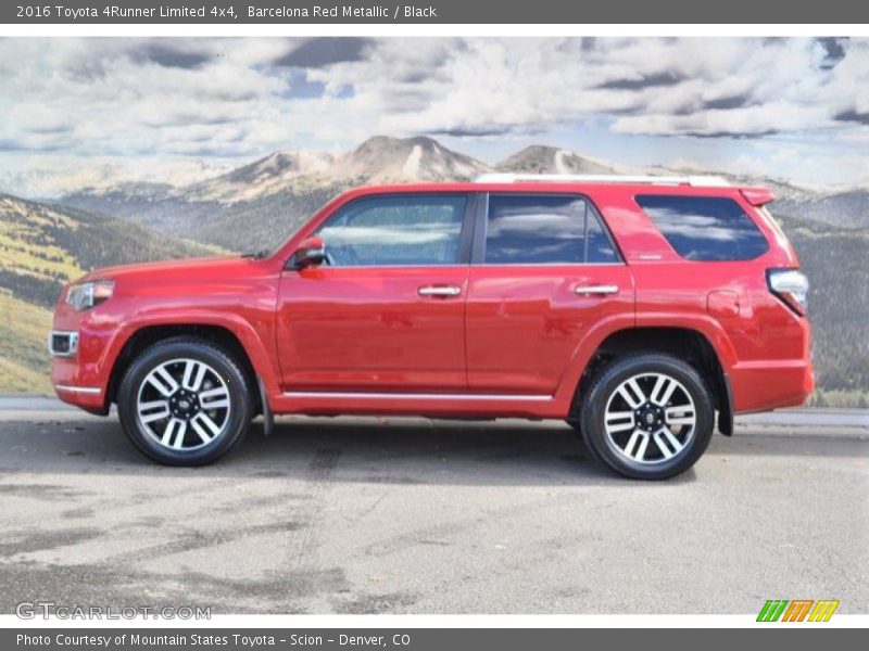 Barcelona Red Metallic / Black 2016 Toyota 4Runner Limited 4x4