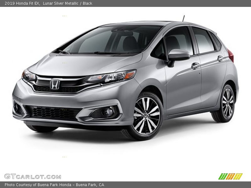 Lunar Silver Metallic / Black 2019 Honda Fit EX