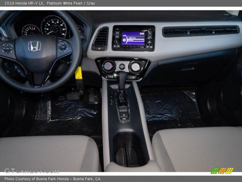 Platinum White Pearl / Gray 2019 Honda HR-V LX