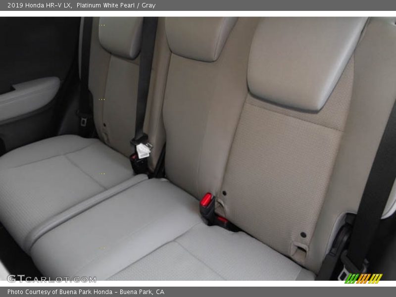 Platinum White Pearl / Gray 2019 Honda HR-V LX