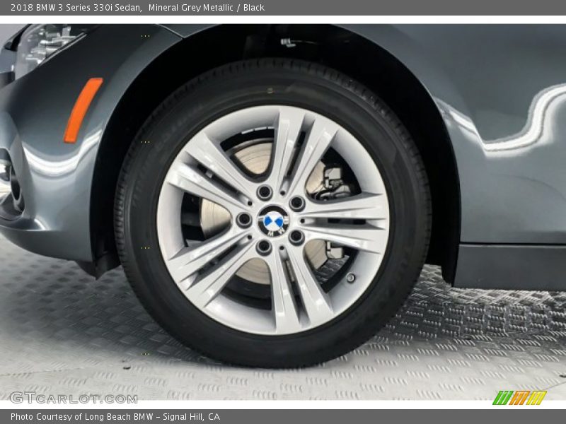 Mineral Grey Metallic / Black 2018 BMW 3 Series 330i Sedan