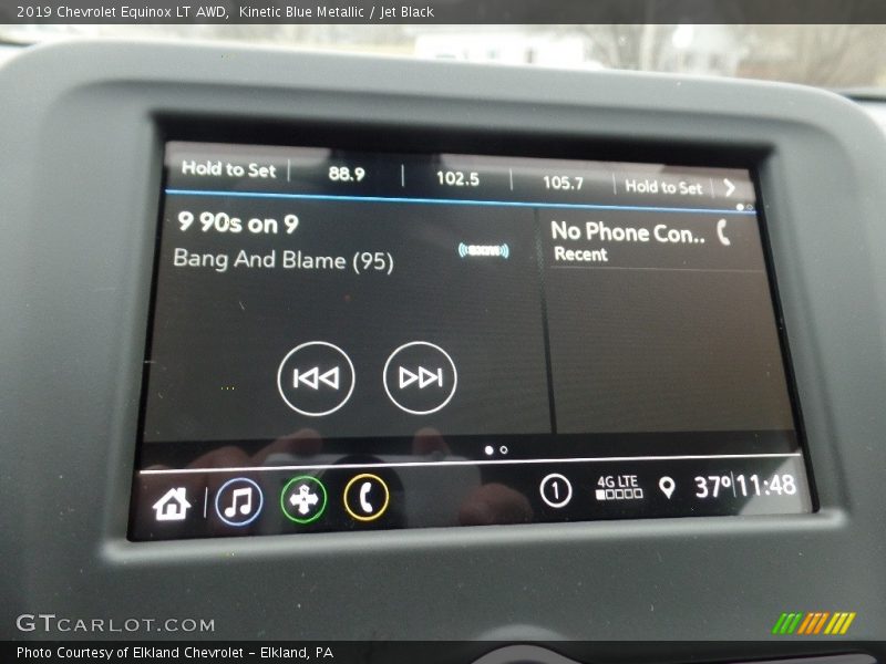 Kinetic Blue Metallic / Jet Black 2019 Chevrolet Equinox LT AWD