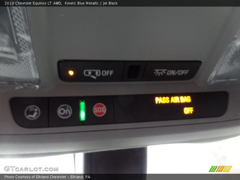 Kinetic Blue Metallic / Jet Black 2019 Chevrolet Equinox LT AWD