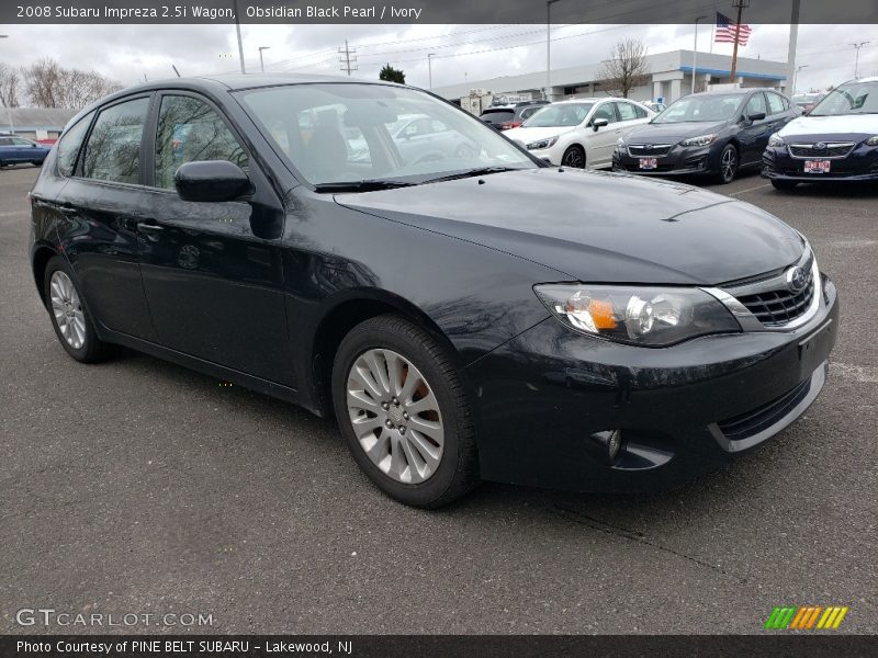 Obsidian Black Pearl / Ivory 2008 Subaru Impreza 2.5i Wagon