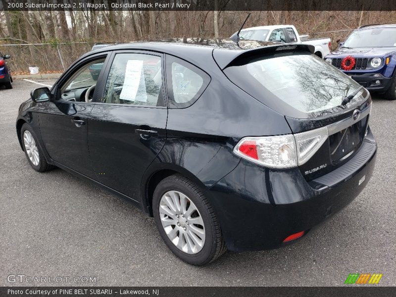 Obsidian Black Pearl / Ivory 2008 Subaru Impreza 2.5i Wagon