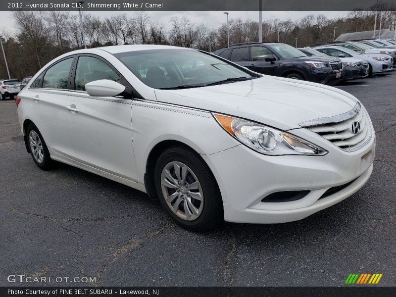 Shimmering White / Camel 2012 Hyundai Sonata GLS