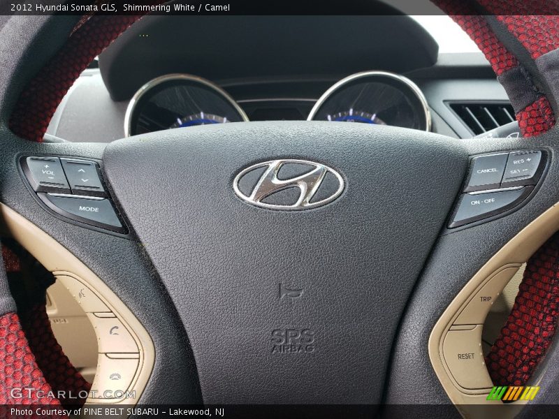 Shimmering White / Camel 2012 Hyundai Sonata GLS