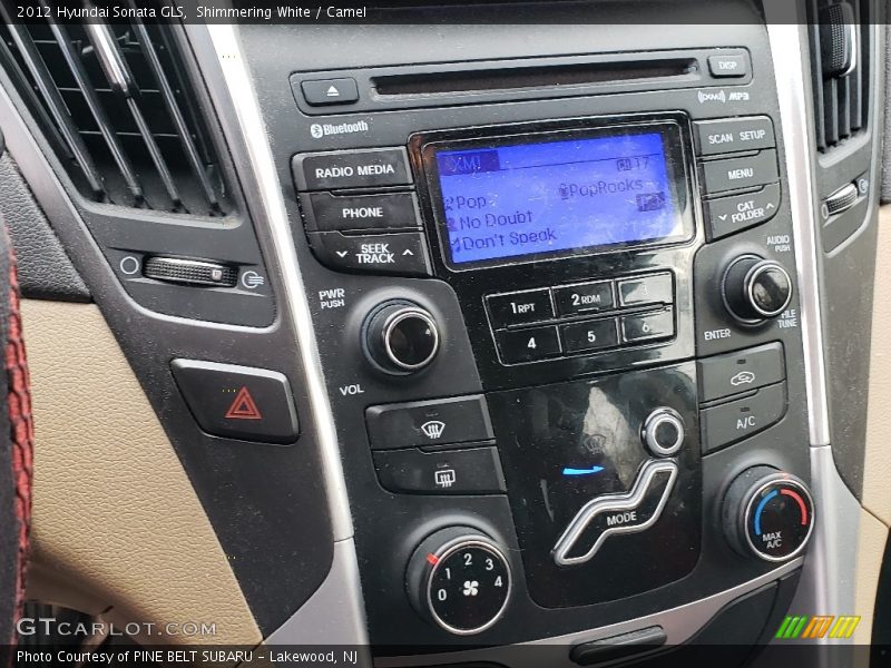 Shimmering White / Camel 2012 Hyundai Sonata GLS