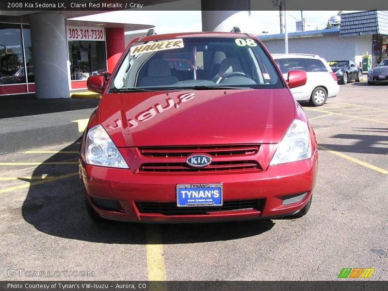 Claret Red Metallic / Gray 2008 Kia Sedona LX