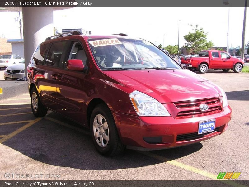 Claret Red Metallic / Gray 2008 Kia Sedona LX