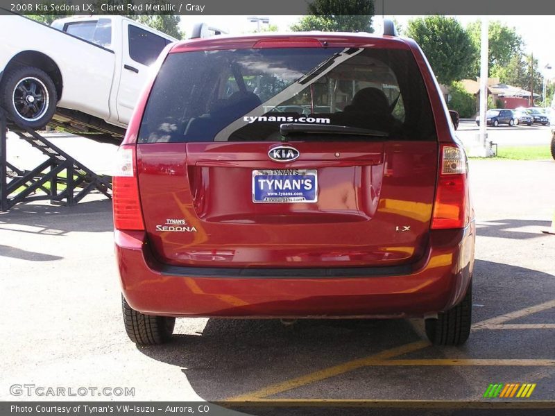 Claret Red Metallic / Gray 2008 Kia Sedona LX