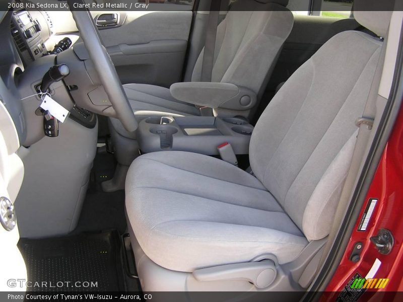 Claret Red Metallic / Gray 2008 Kia Sedona LX