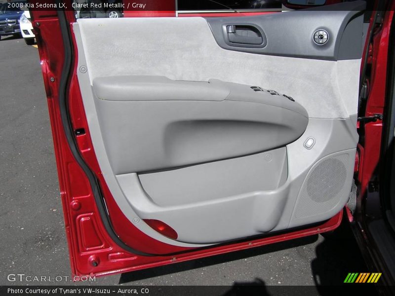 Claret Red Metallic / Gray 2008 Kia Sedona LX