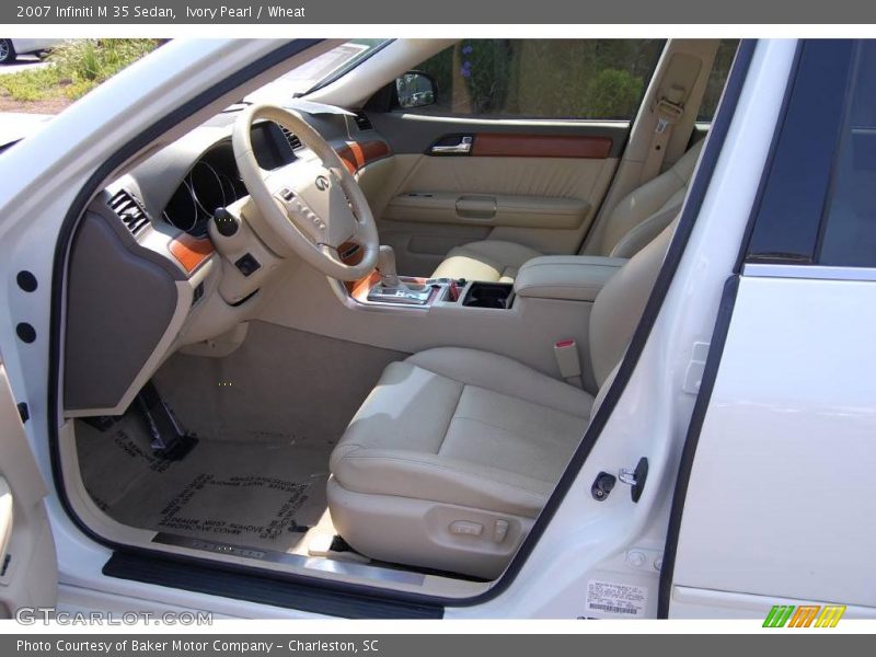 Ivory Pearl / Wheat 2007 Infiniti M 35 Sedan