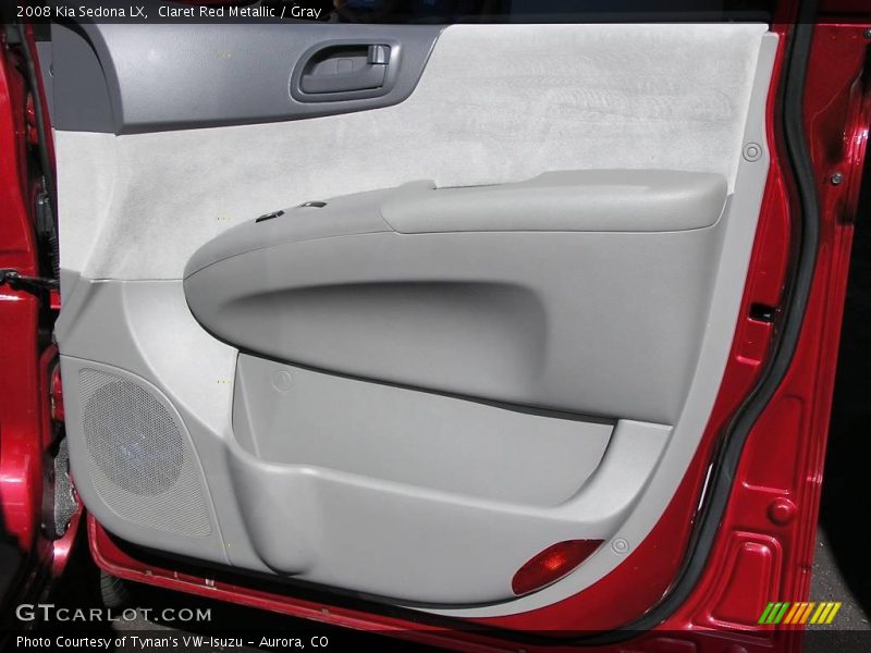 Claret Red Metallic / Gray 2008 Kia Sedona LX