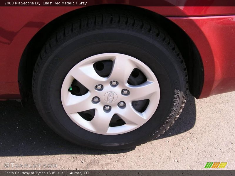 Claret Red Metallic / Gray 2008 Kia Sedona LX