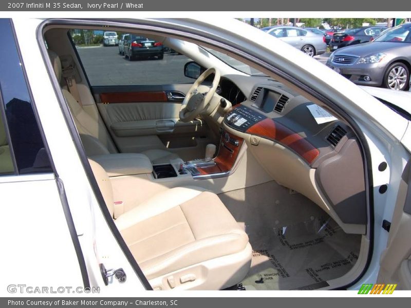 Ivory Pearl / Wheat 2007 Infiniti M 35 Sedan