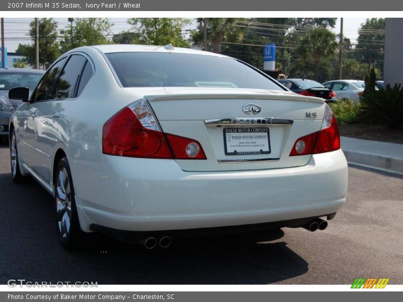 Ivory Pearl / Wheat 2007 Infiniti M 35 Sedan