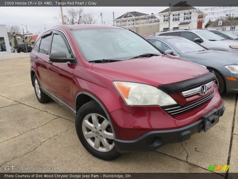 Tango Red Pearl / Gray 2009 Honda CR-V EX 4WD