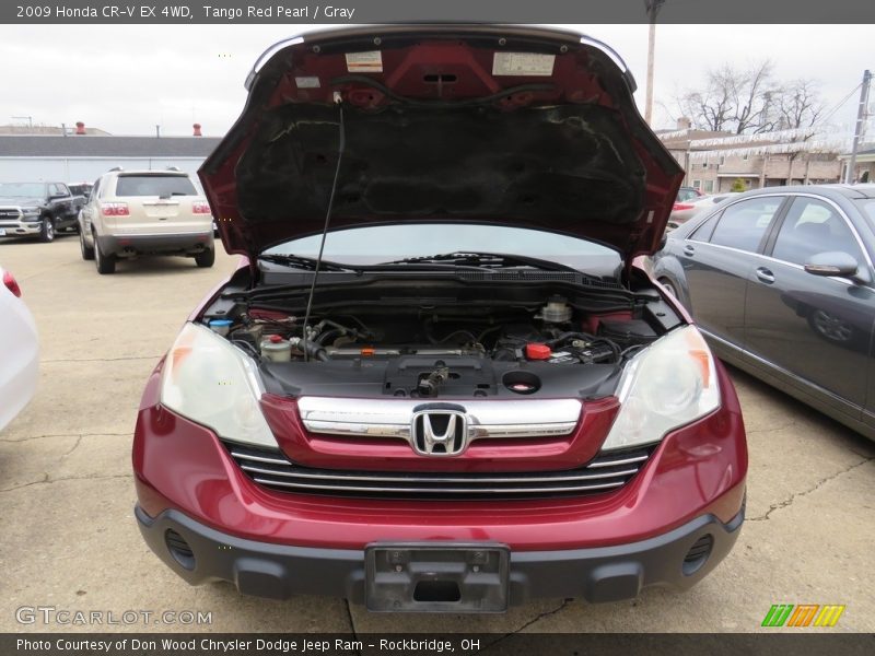 Tango Red Pearl / Gray 2009 Honda CR-V EX 4WD