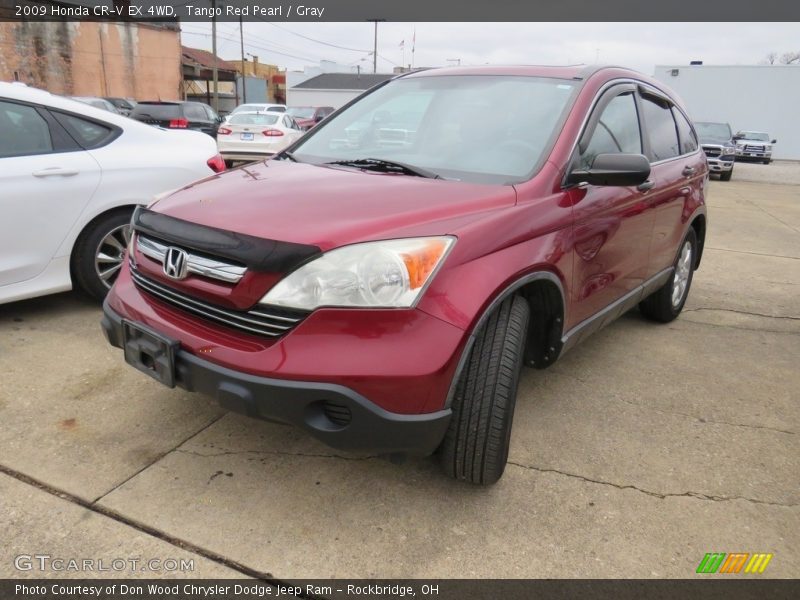 Tango Red Pearl / Gray 2009 Honda CR-V EX 4WD