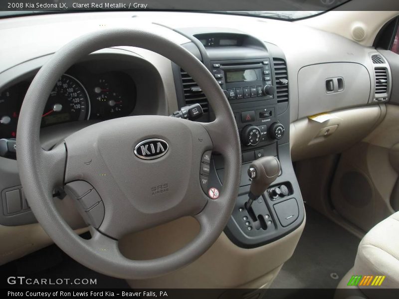 Claret Red Metallic / Gray 2008 Kia Sedona LX