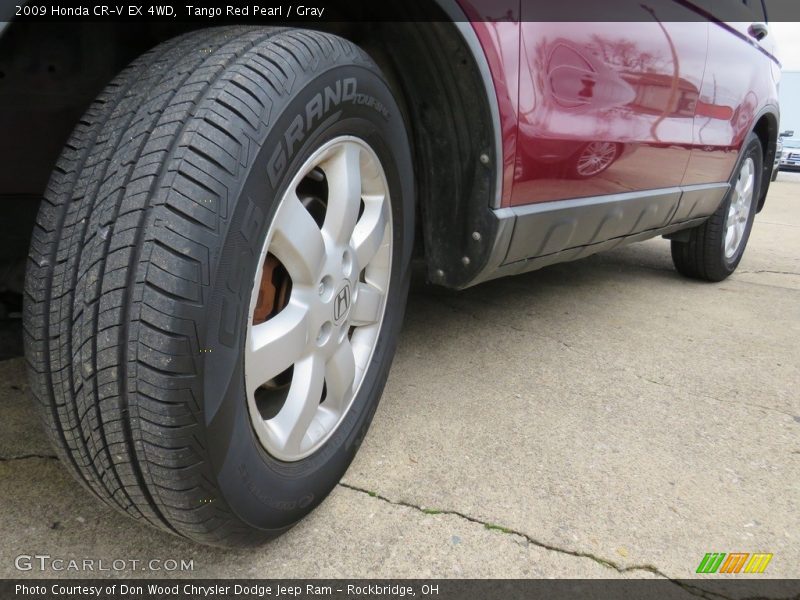 Tango Red Pearl / Gray 2009 Honda CR-V EX 4WD