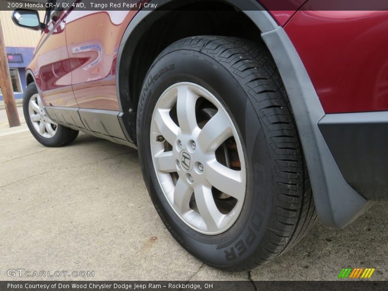 Tango Red Pearl / Gray 2009 Honda CR-V EX 4WD