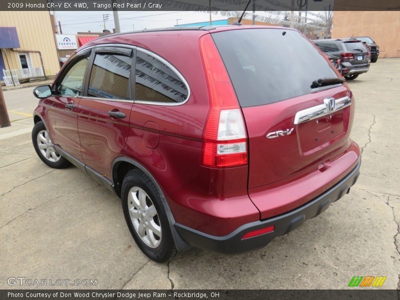 Tango Red Pearl / Gray 2009 Honda CR-V EX 4WD