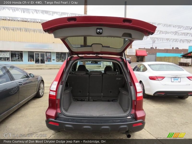 Tango Red Pearl / Gray 2009 Honda CR-V EX 4WD