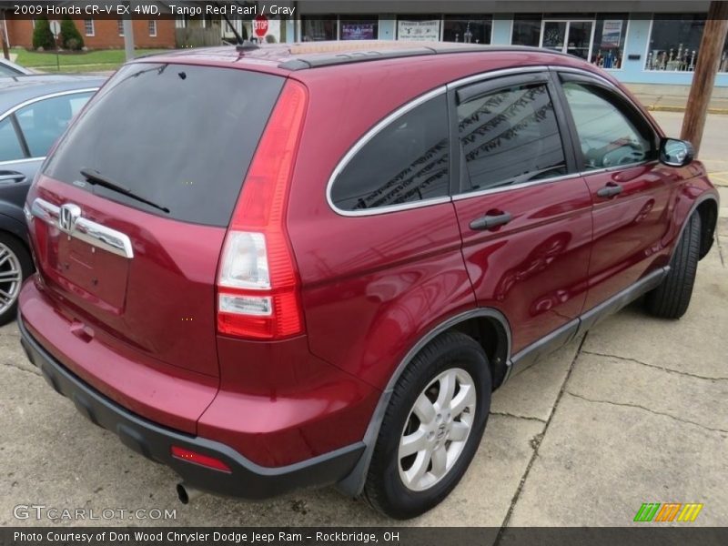 Tango Red Pearl / Gray 2009 Honda CR-V EX 4WD