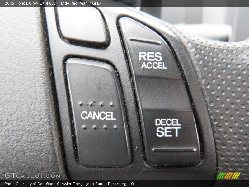 Tango Red Pearl / Gray 2009 Honda CR-V EX 4WD