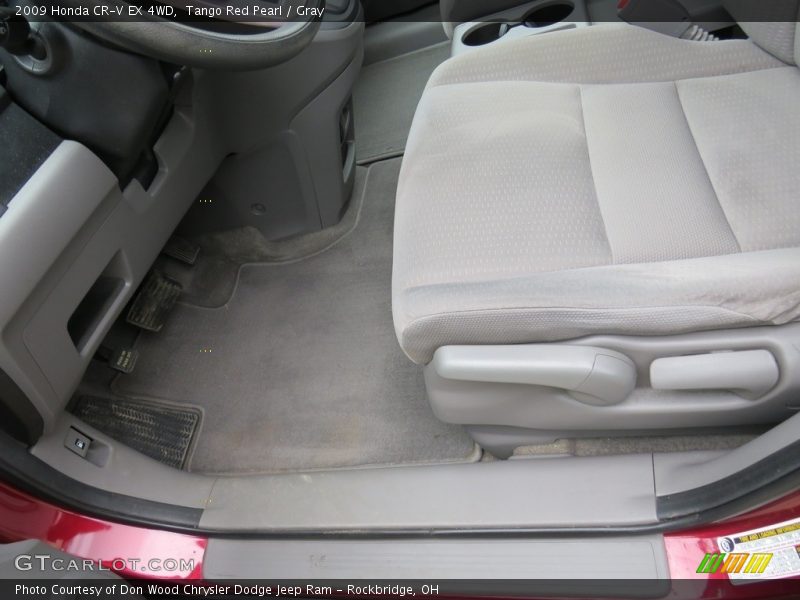 Tango Red Pearl / Gray 2009 Honda CR-V EX 4WD