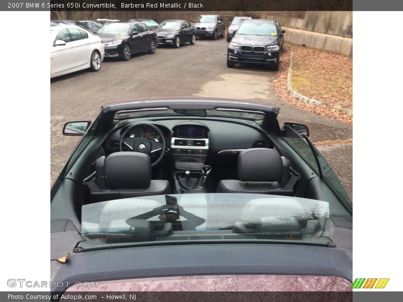 Barbera Red Metallic / Black 2007 BMW 6 Series 650i Convertible