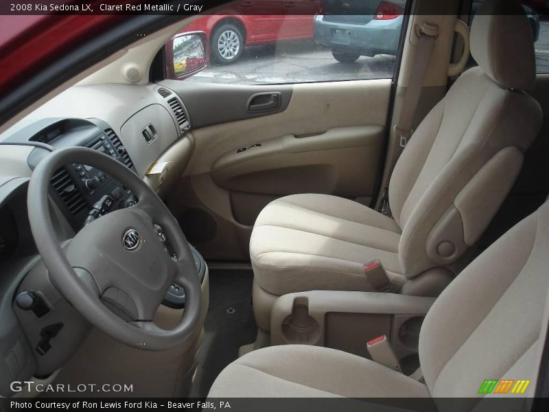 Claret Red Metallic / Gray 2008 Kia Sedona LX