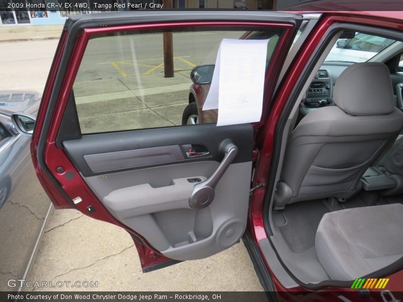Tango Red Pearl / Gray 2009 Honda CR-V EX 4WD