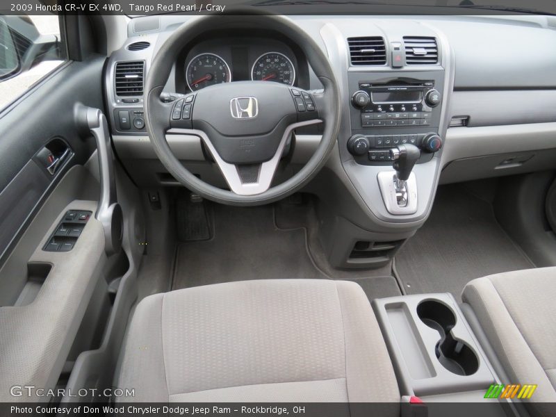 Tango Red Pearl / Gray 2009 Honda CR-V EX 4WD