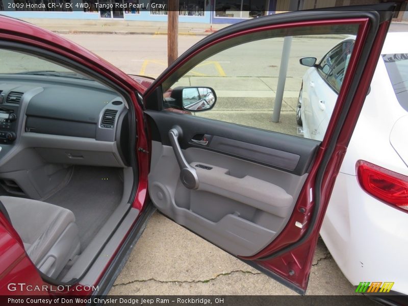 Tango Red Pearl / Gray 2009 Honda CR-V EX 4WD