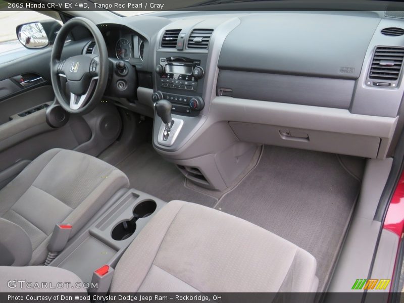 Tango Red Pearl / Gray 2009 Honda CR-V EX 4WD